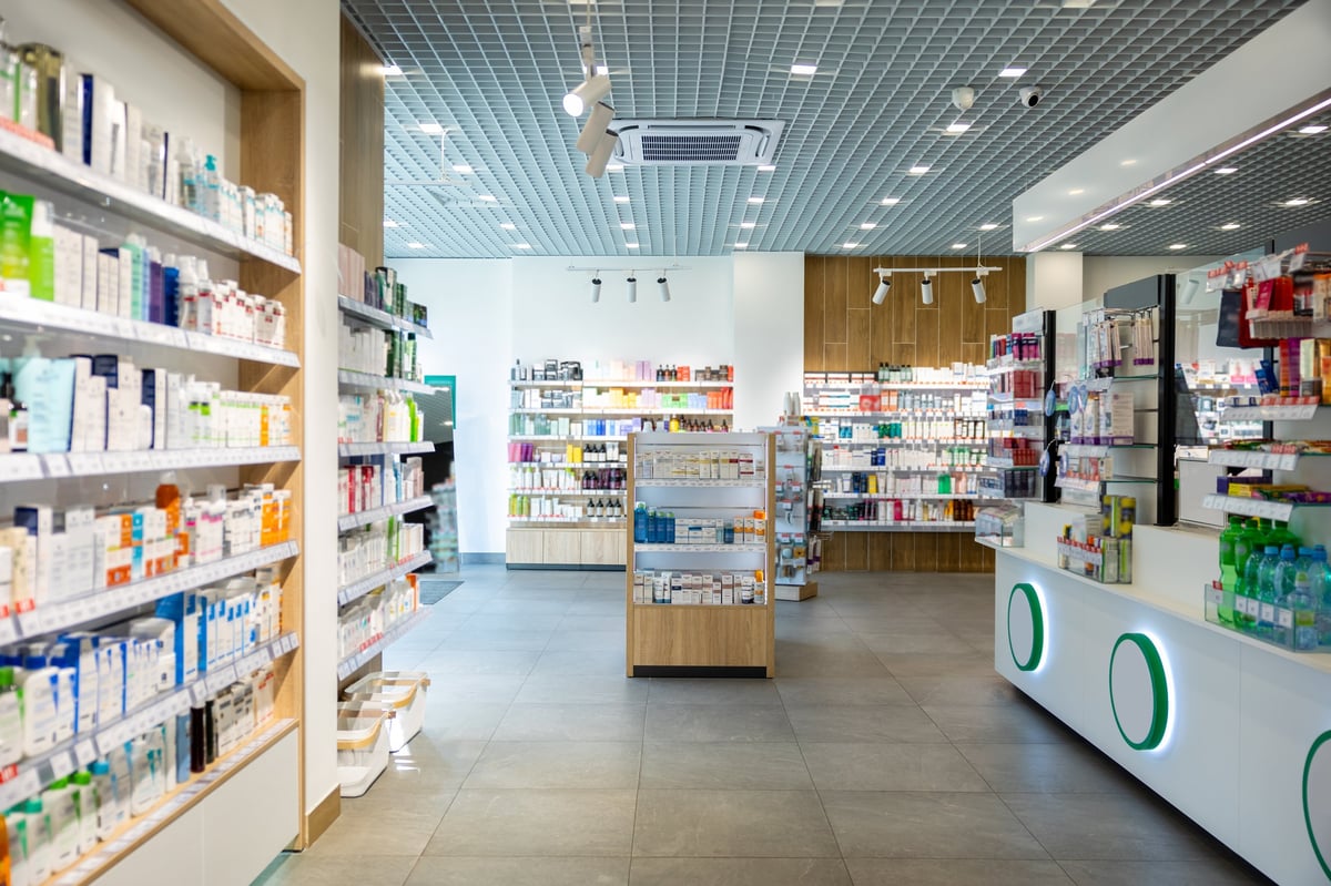 Pharmacy interior